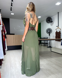 VESTIDO BOHO - VERDE - loja online