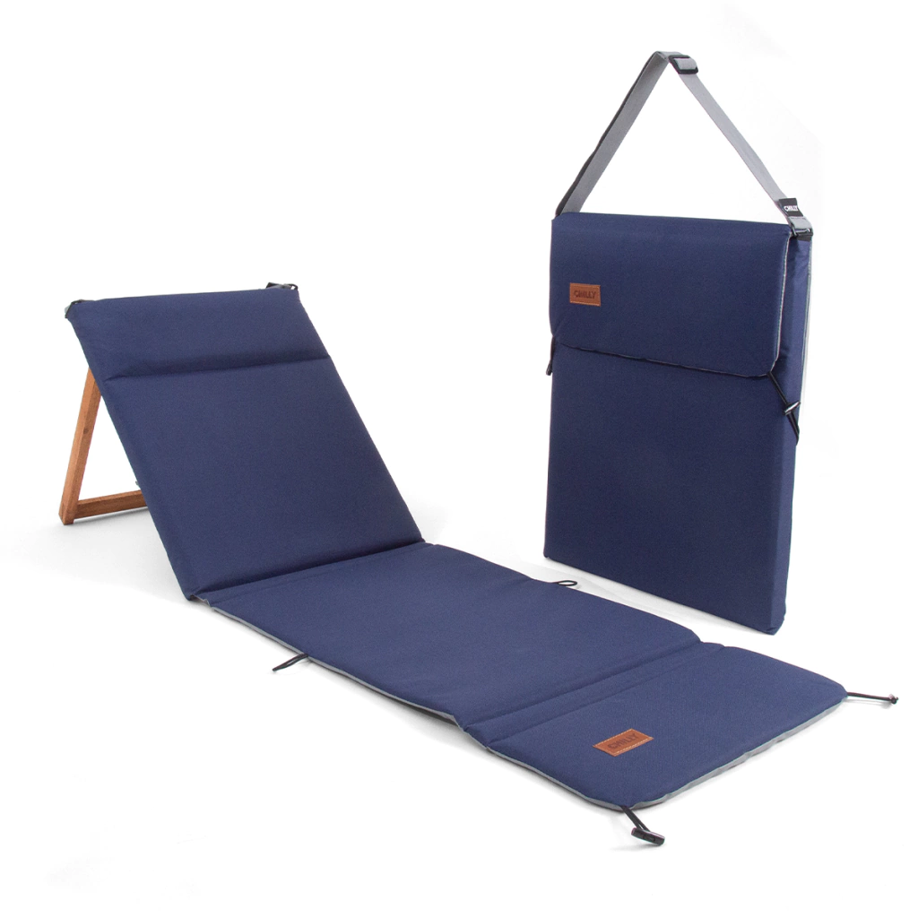 REPOSERA PLEGABLE DISEÑO AZUL MARINO - CHILLY -