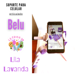 (A PEDIDO) SOPORTE DE CELULAR ARTICULADO "BELU" (AGARRE mesa de 5 cm). CÓDIGO BELU01 - Tiempo de preparación: hasta 10 días hábiles (COLOR A ELECCIÓN)