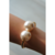 Bracelete Metal - Pérola