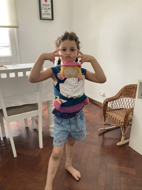 Mini bei dai pintitas azuladas