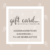 Gift card asesoramiento en showroom y fular semielástico.
