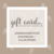 Gift card asesoramiento en showroom y fular rígido.