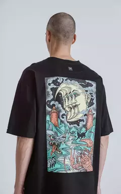 Remeras Luxo La Luna Negro en internet