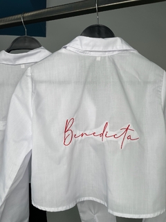 CAMISA CORTA BORDADA BY BNT - comprar online