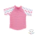 REMERA MANGA CORTA UV50 - Ballenas Ondas Rosa DISCONTINUO