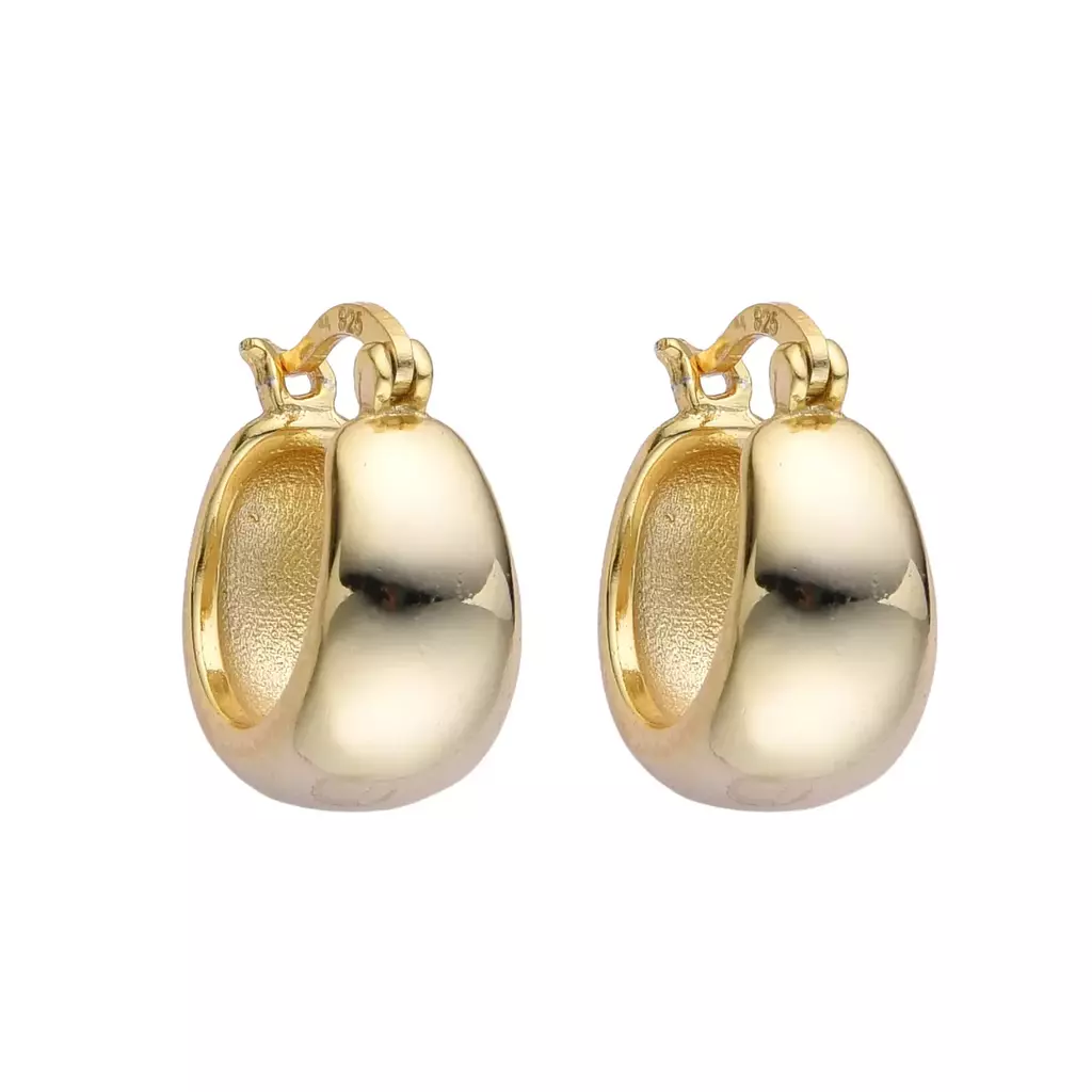 Argollas Cubanas Alba Gold (Par)
