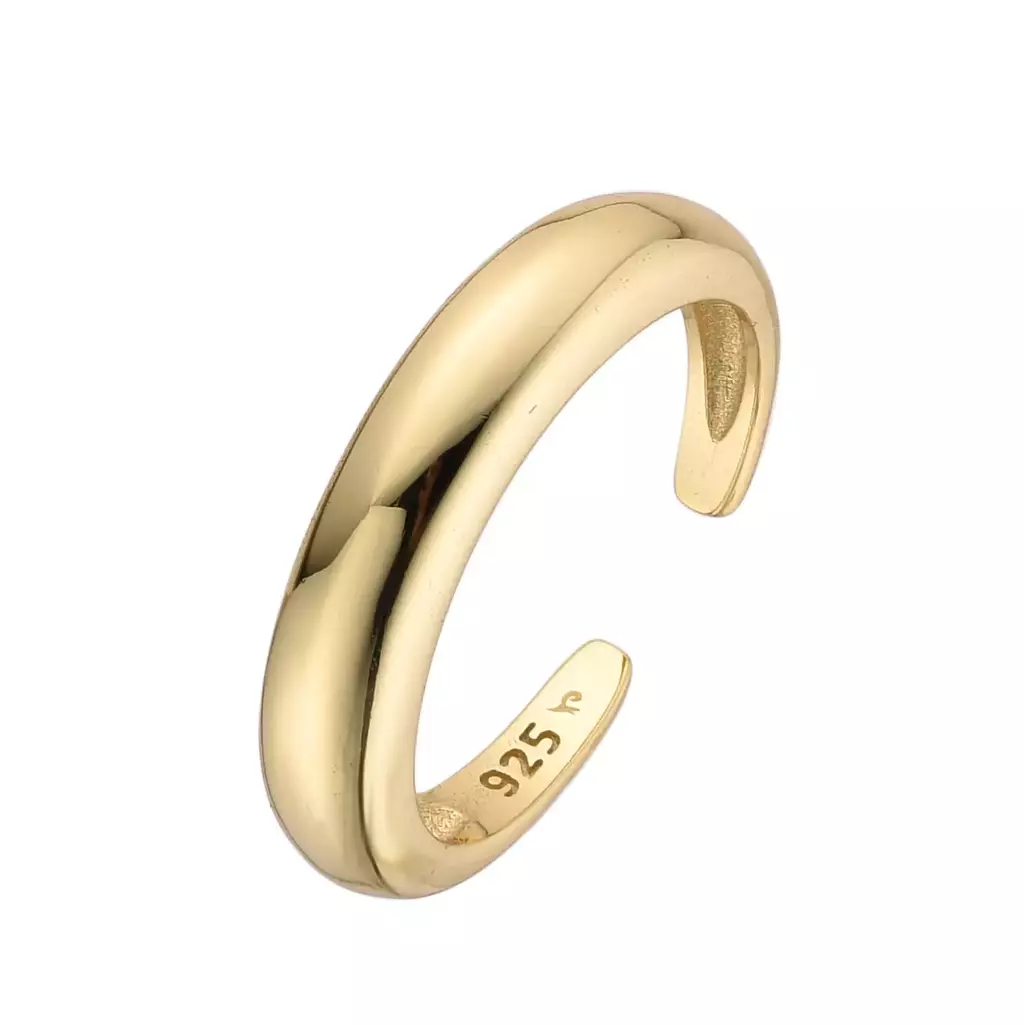 Anillo Chunky Line Regulable Gold