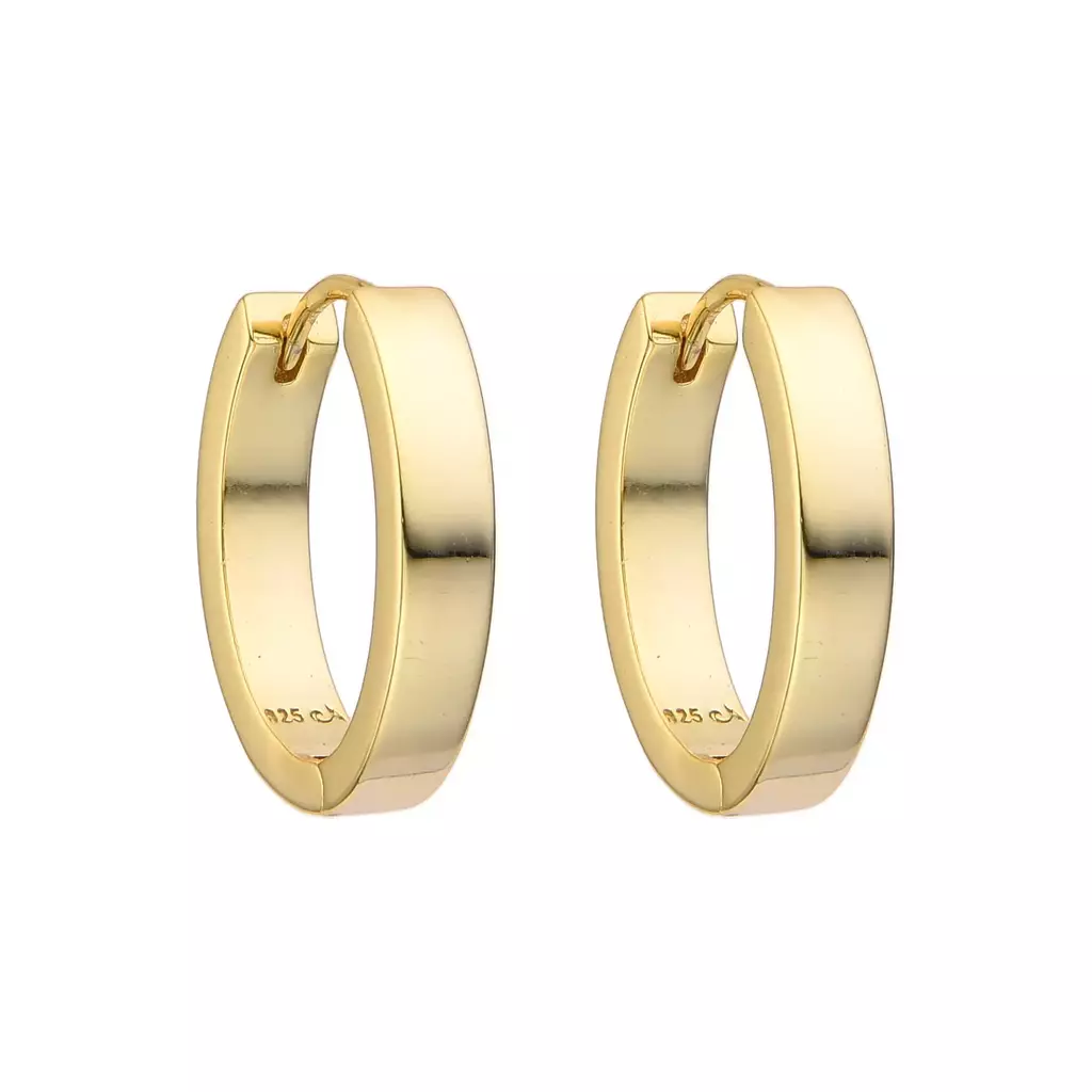 Argollas Ara Square Gold (Par)