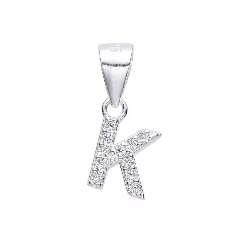 Dije inicial micropave LETRA K