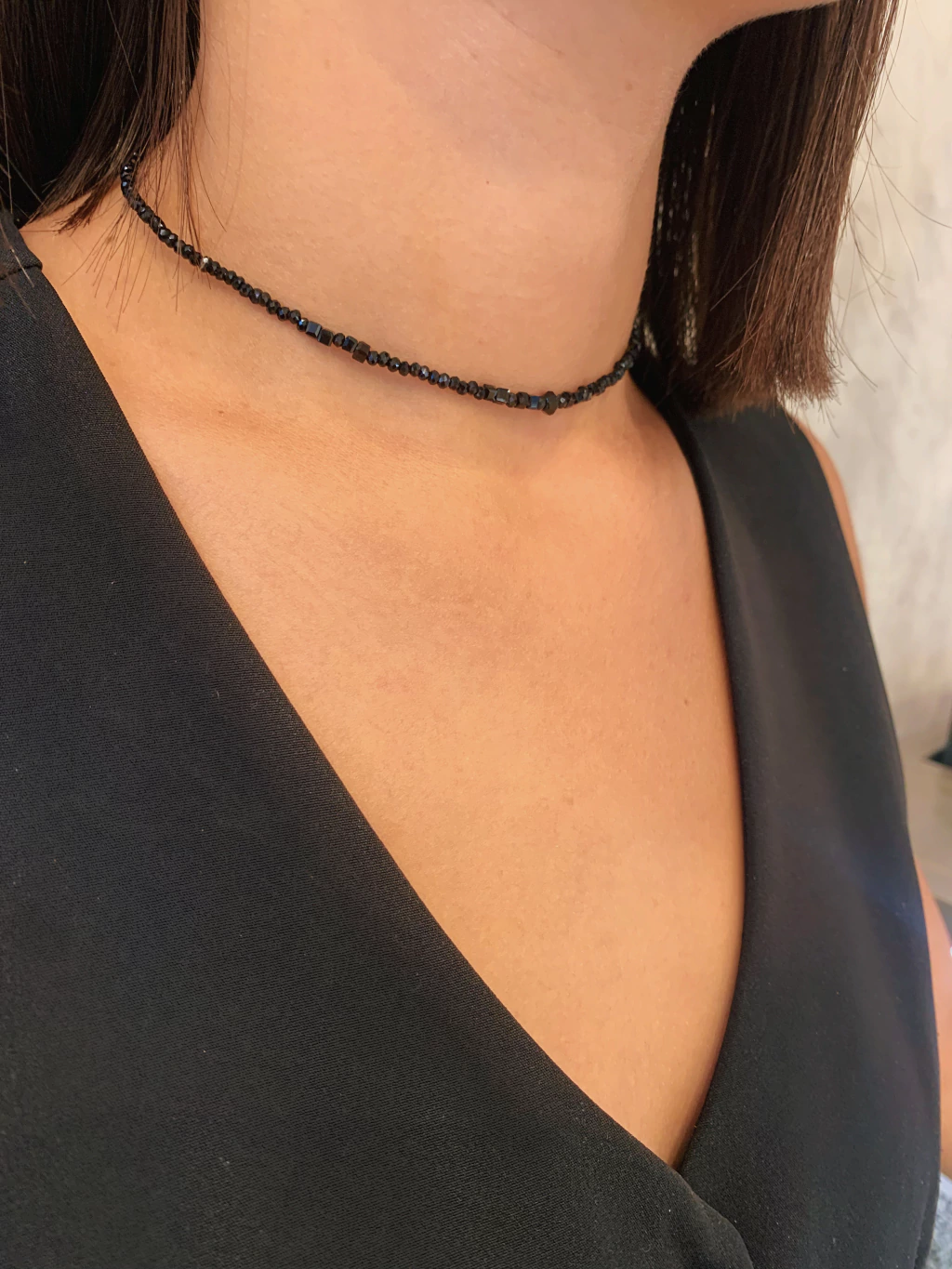 Choker Black Cristal