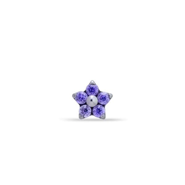 Labret Baby Flower Amatista (Unidad)