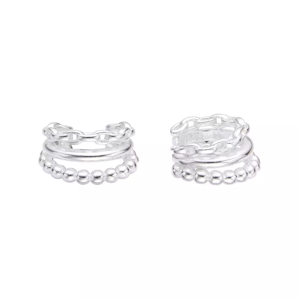 Earcuff Chain Dots (Unidad)