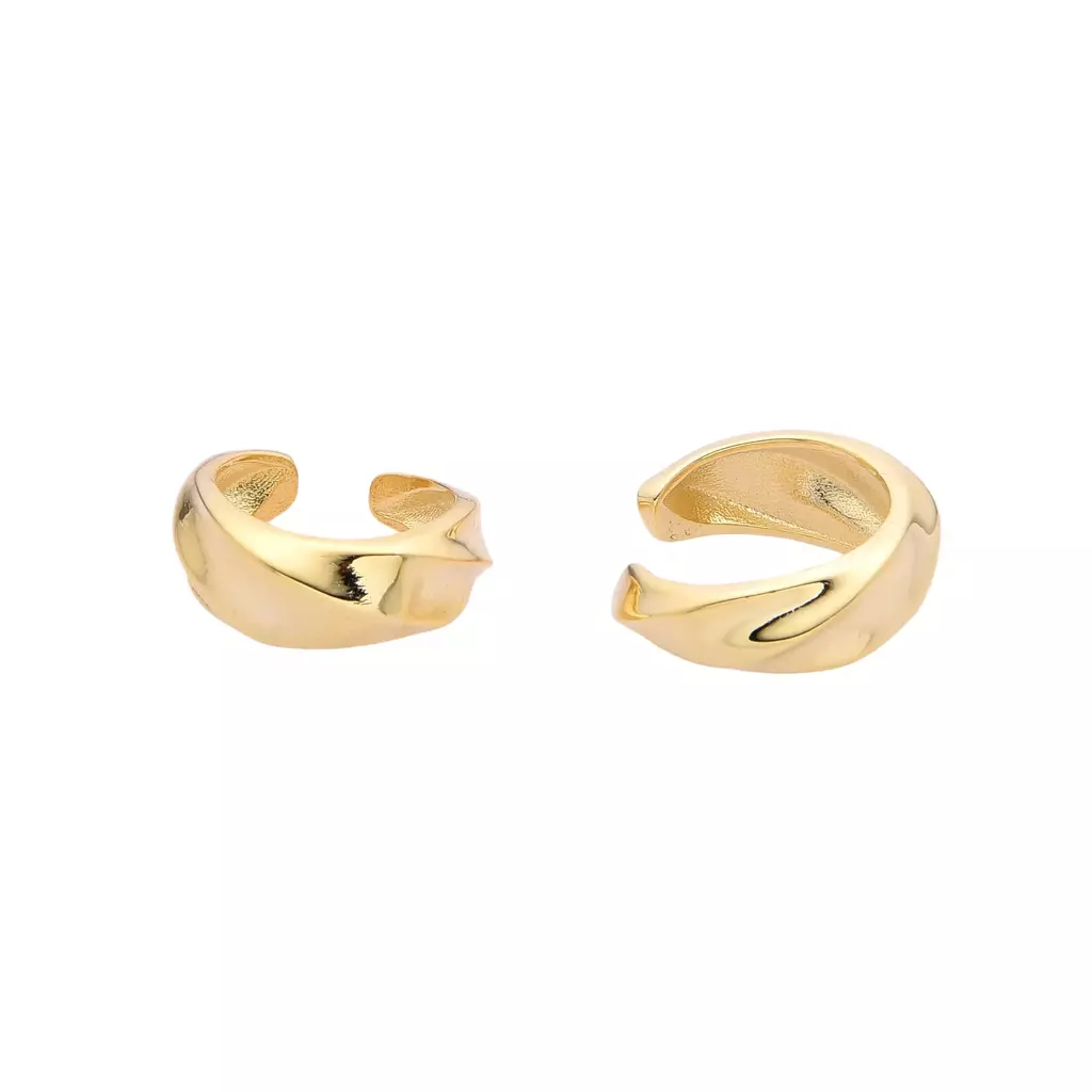 Earcuff Chunky Espiga Gold (Unidad)