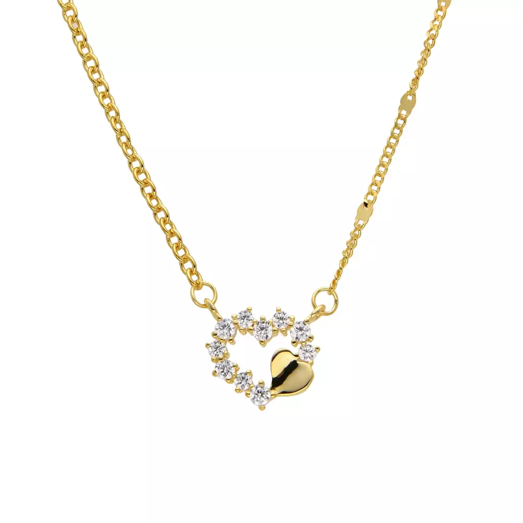 Cadena Glowy Heart Gold