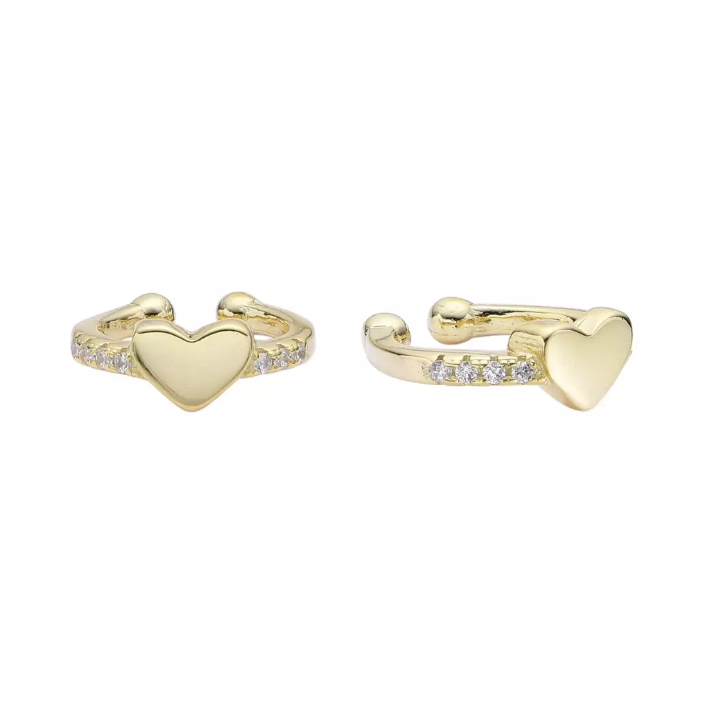 Earcuff Heart Gold (Unidad)