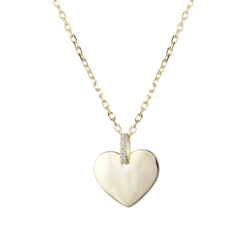 Cadena Heart Plate Gold