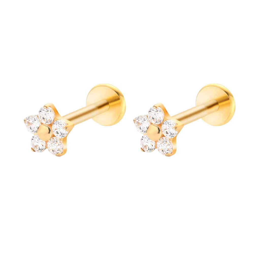 Labret Baby Flower Gold (Unidad)