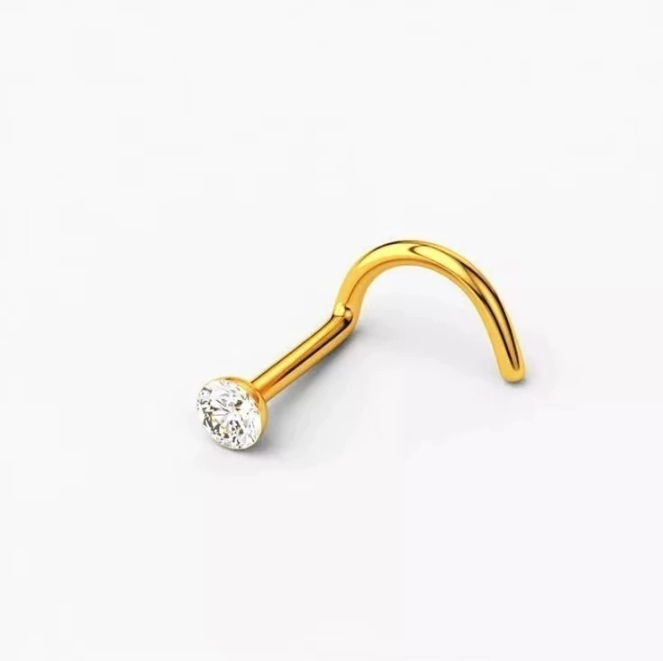 Nostril Zircon Gold (Unidad)