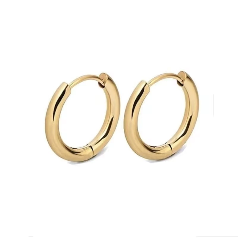 Argollas Clicker Lyza Gold (Par)