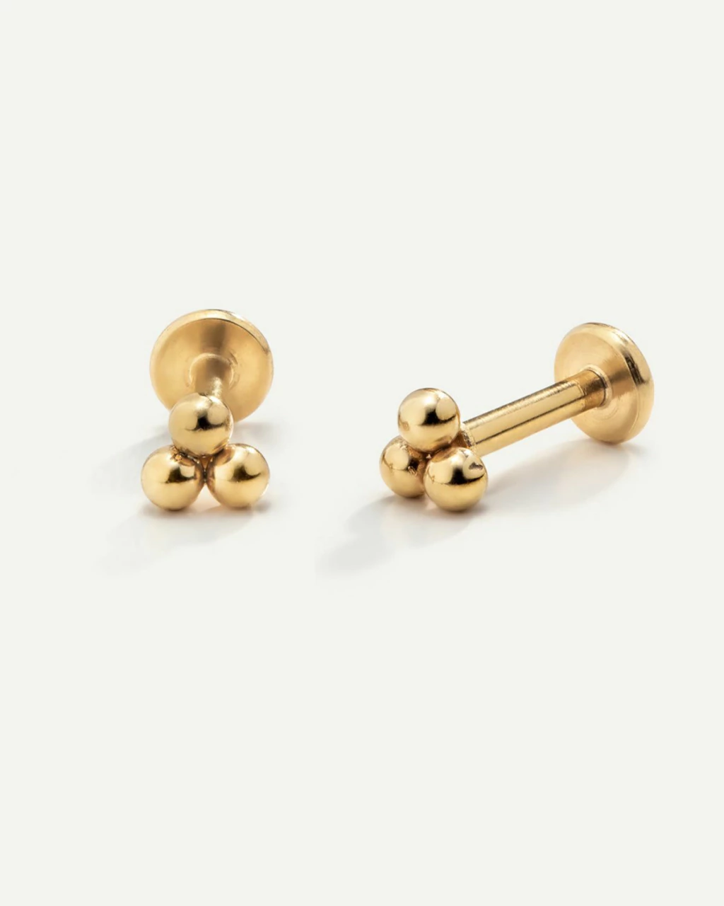 Labret Triple Balls Gold (Unidad)