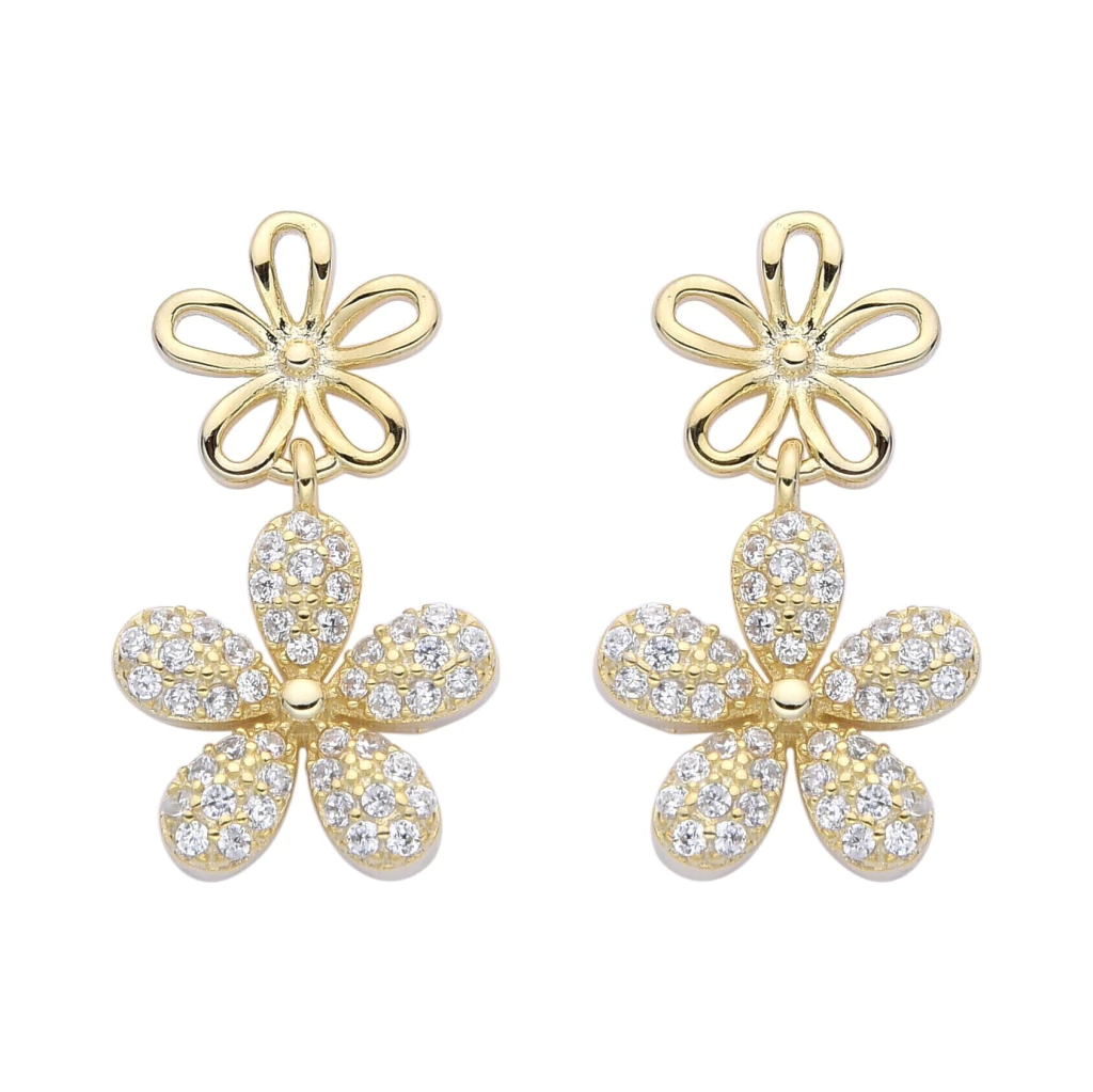 Pasantes Doble Daisy Gold (Par)