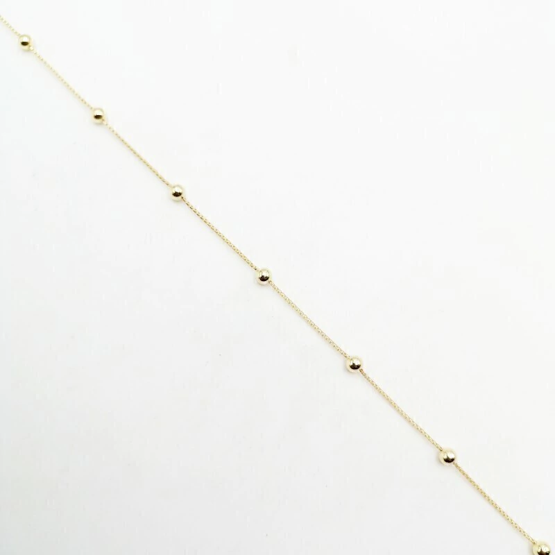 Pulsera Veneciana Bolitas Gold