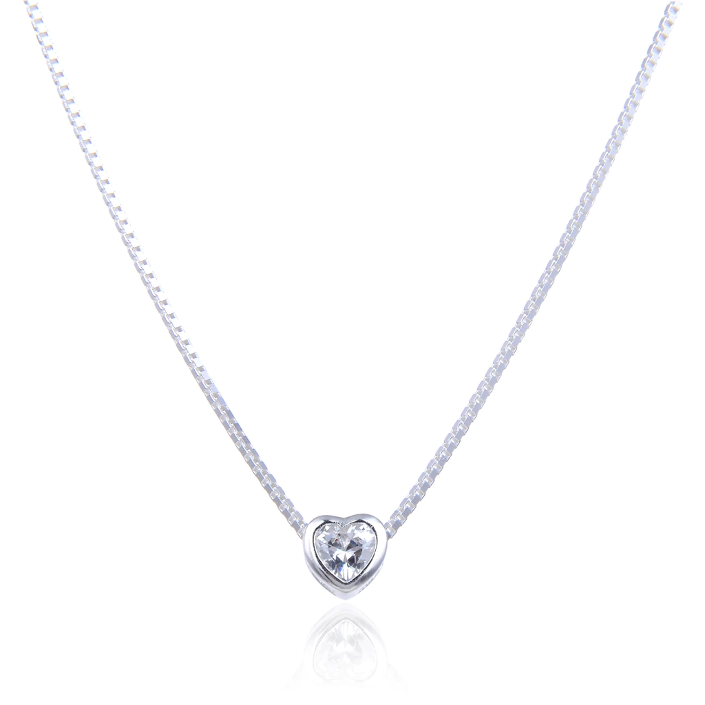 Cadena Veneciana Heart Cubic