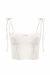 Bustier Pulpa Off White Satinado - comprar online