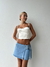 Bustier Pulpa Off White Satinado - Pulpa