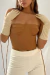Bustier Pulpa Tostado - comprar online