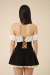 La Fleur Skirt Black & Ivory - tienda online