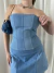 Denim Corset - comprar online