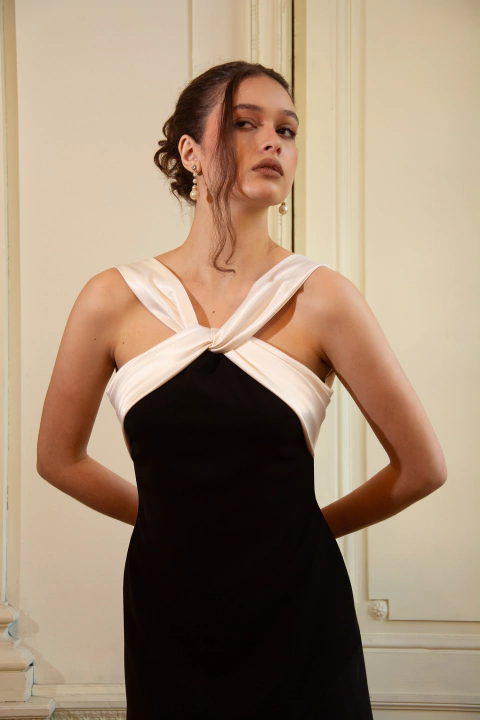 Deseo Dress Black & White - comprar online