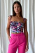 Top Oasis Butterflies Negro - comprar online