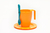 Set Jarro + Plato + Cuchara - Naranja