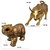 Kit Enfeites Touro e Urso de Wall Street Grandes - Resina na internet
