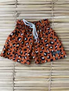 Short Onça Telha infantil