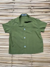 Camisa Verde Militar infantil