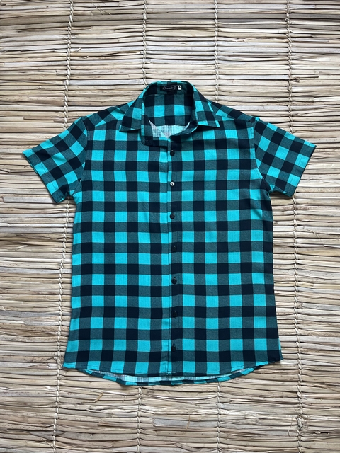 Camisa Xadrez verde unissex