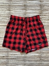 Short Xadrez vermelho