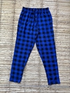 Calça xadrez azul unissex