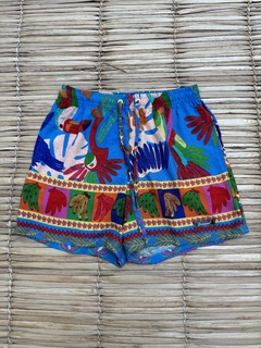 Short Barra Banana Azul unissex