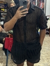 Camisa Tricô Trançado Preta