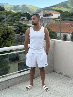 Short Canelado Branco na internet