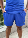 Short Canelado Azul