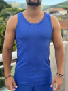Regata Canelada Azul