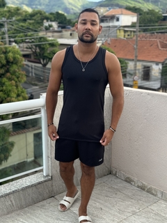 Regata Canelada Preta - Bernardo C