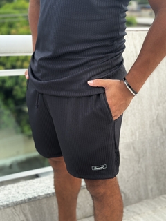 Short Canelado Preto - comprar online