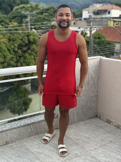Regata Canelada Vermelho - loja online